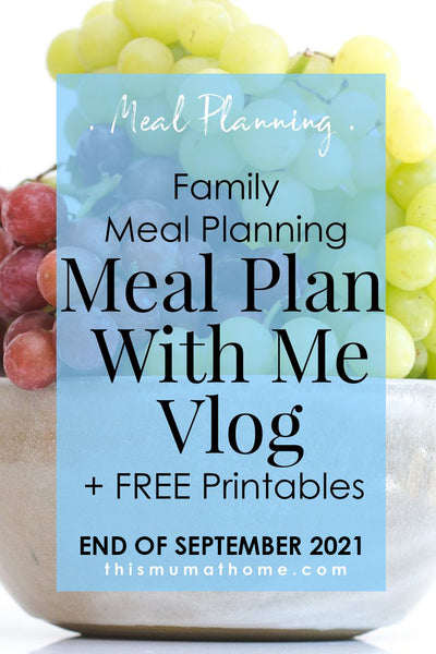 Meal Plan With Me | End Of September 2021 - VIP ONLY VLOG