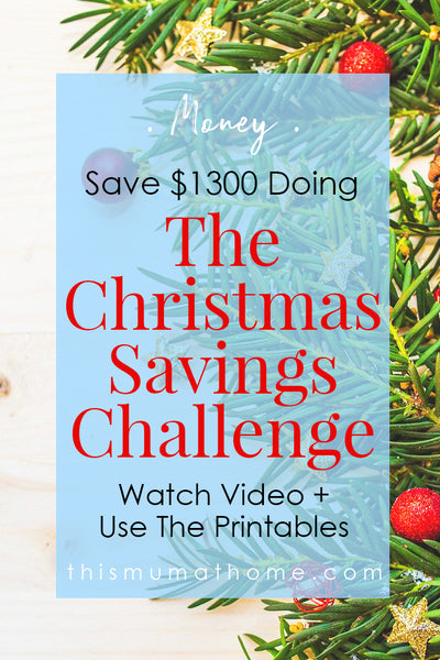 Save $1300 Doing The Christmas Savings Challenge - Watch Video & Use The Printables